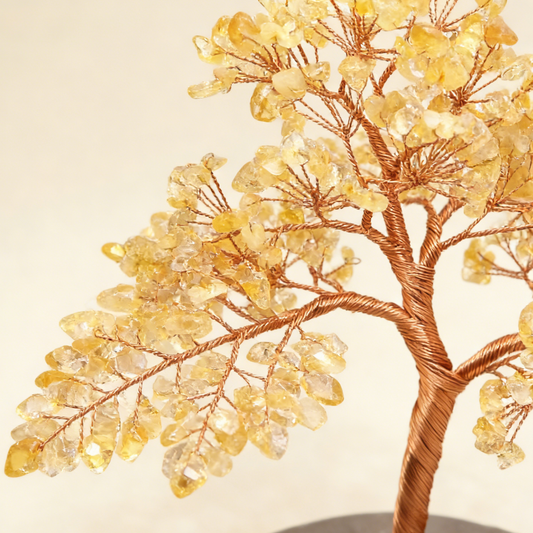 The Wealth Magnet | Natural Citrine Bonsai on Agate Base