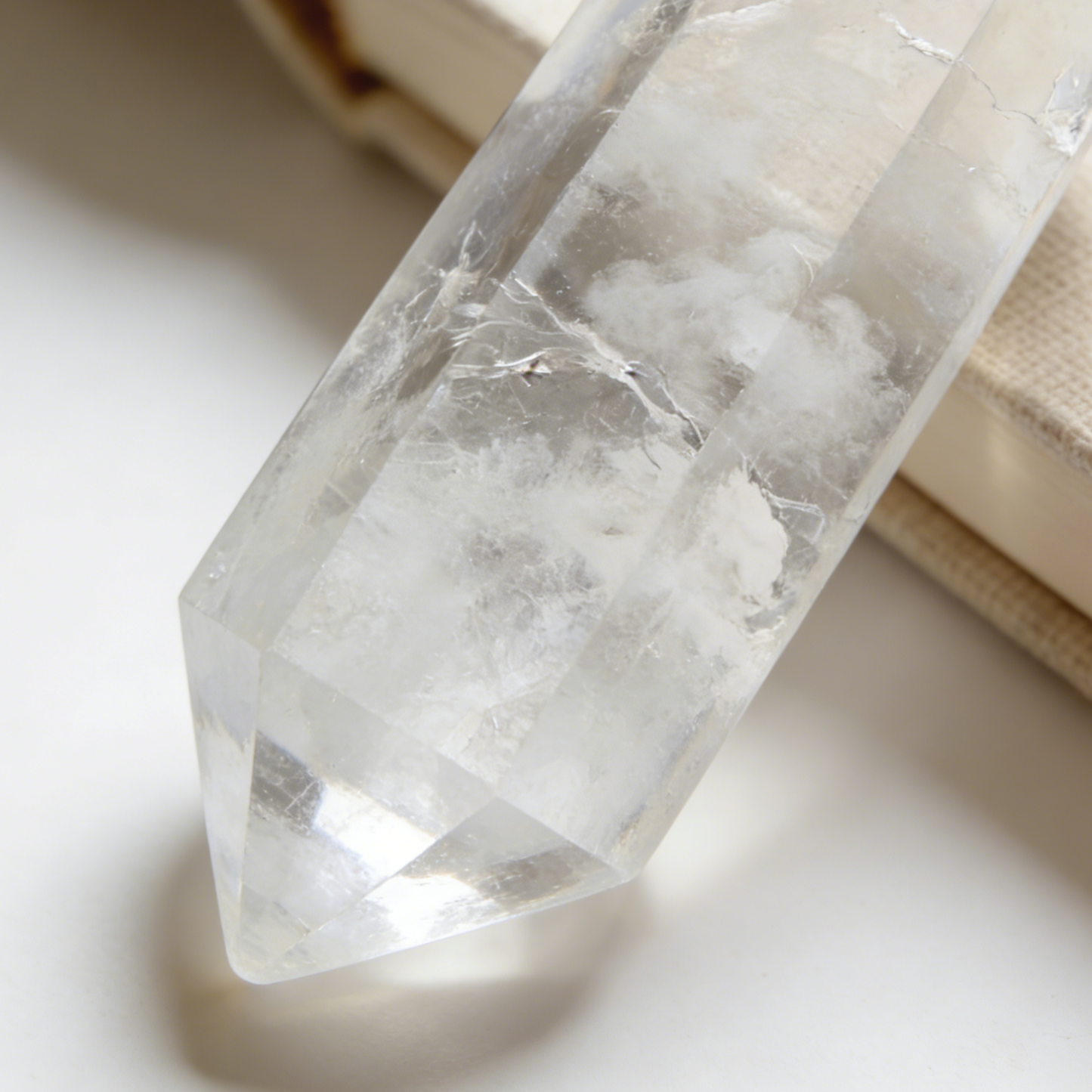The Clarity Pillar | Natural Clear Quartz Obelisk